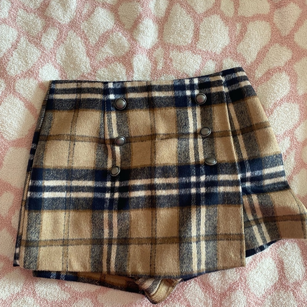 Plaid skort